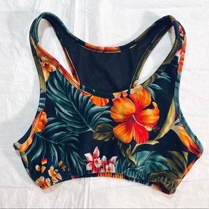 Aviator Nation Kauai Sports Bra, Navy - Adult Small